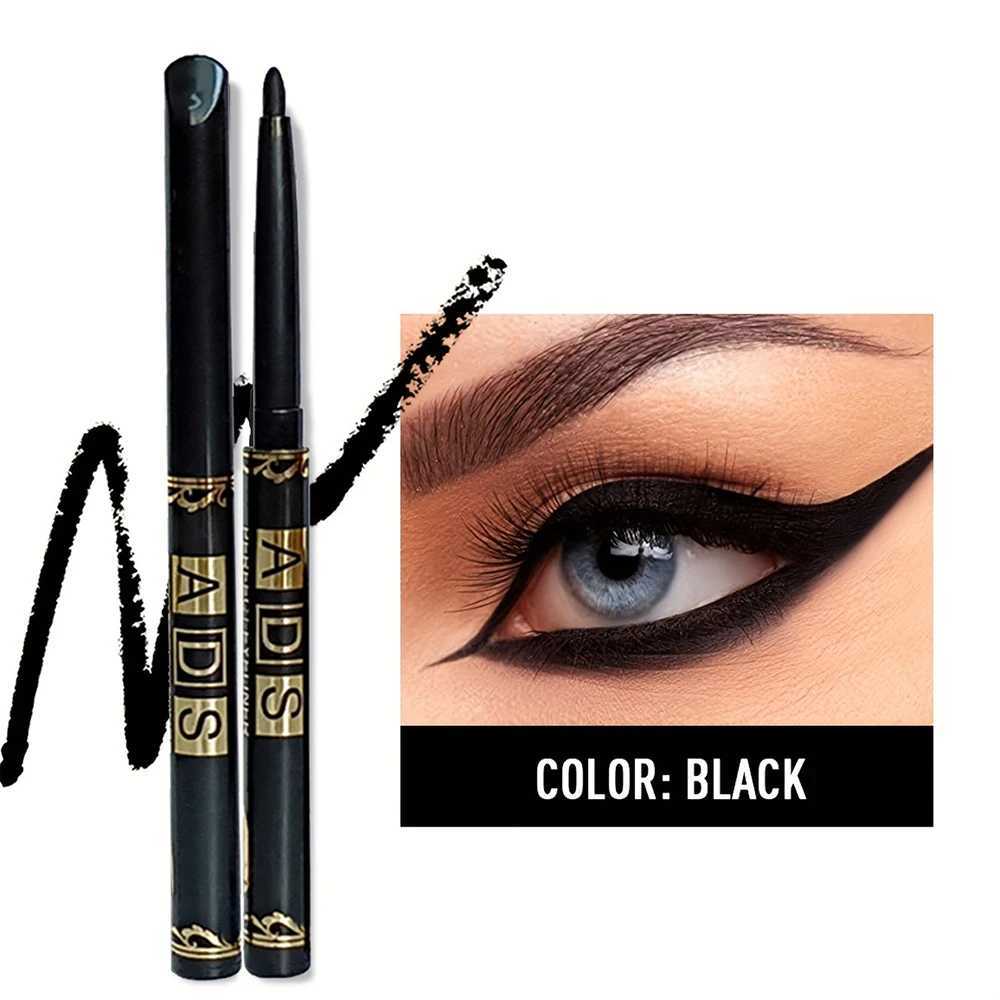 1Pc Black Coffee Waterproof Eyeliner Pencil Long Lasting Easy To Wear Eye Liner Gel Matte Quick Drying Eyeliner Pen Eye Makeup H260406