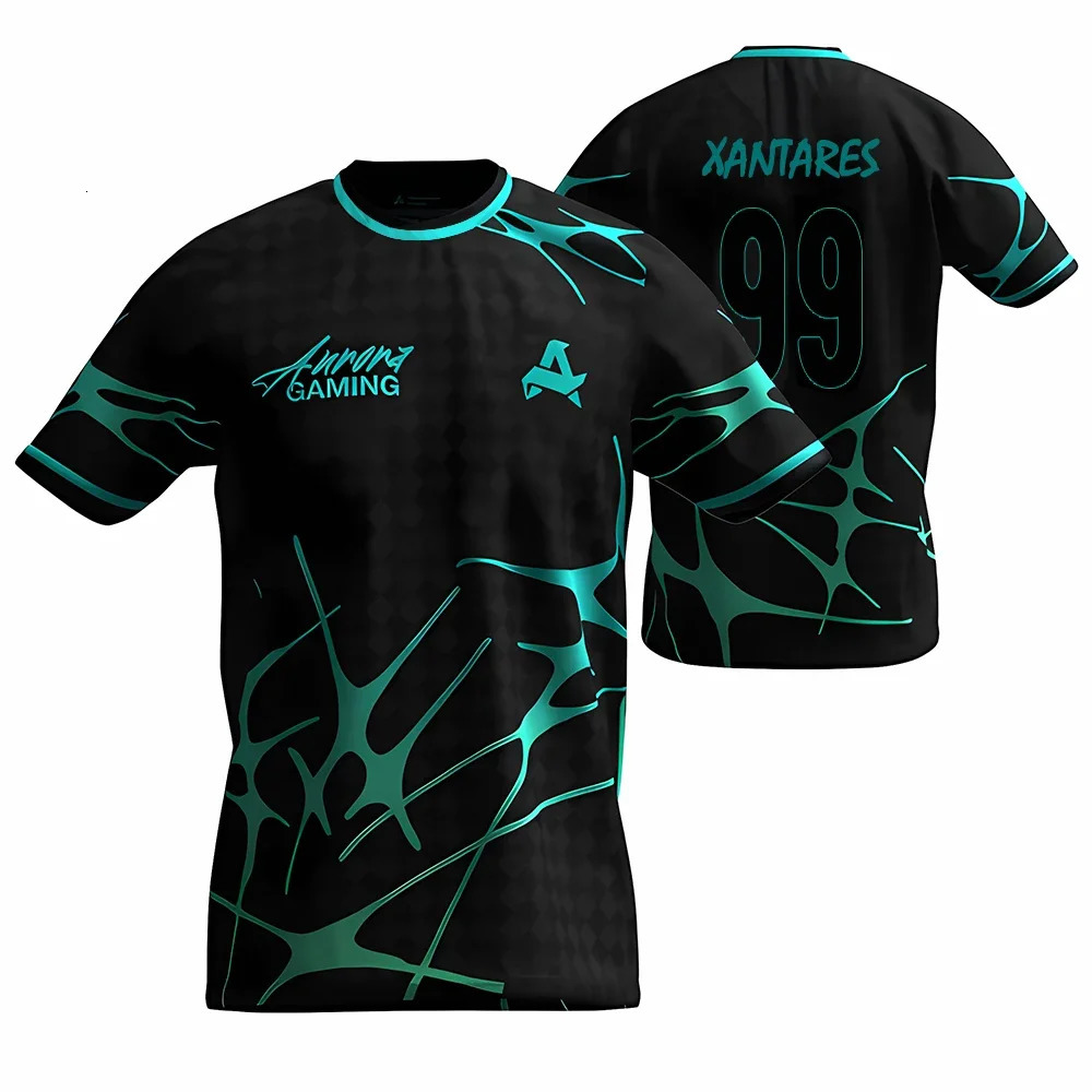 CS2 Summer Training Clothing Esports Club Aurora Gaming Uniform CSGO Player T-shirt Sports Breathable O-neck Top 260402 - view 5