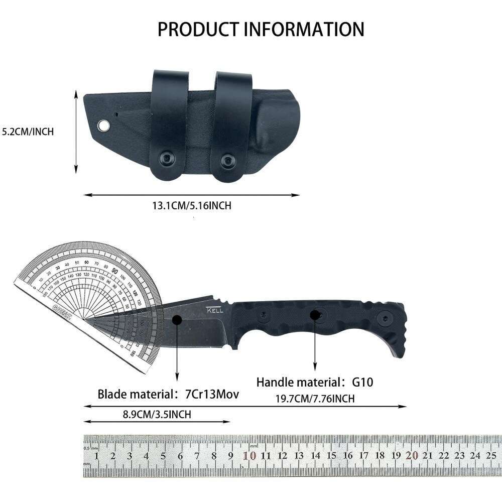 Popular in foreign trade, TKELL Agent 003 straight blade folding knife is a multifunctional, high-hardness camping tactical survival tool