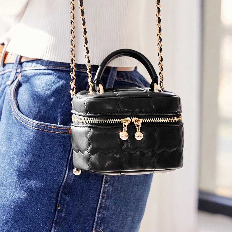 Semir Box Bag Women Summer 2024 New Mini Makeup Bag Little Fragrance Style Handbag Gentle Crossbody Bag C260406