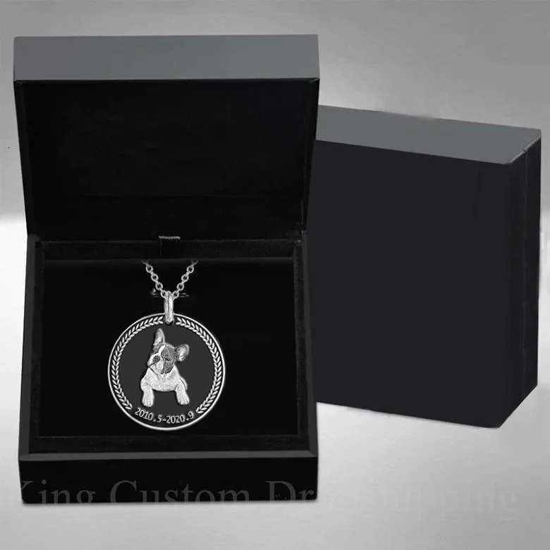 Personalized Pet Keychain Custom Po Custom Dog and Cat Pendant Cute Necklace Memory Jewelry Lettering Gift 260403BJ - view 5