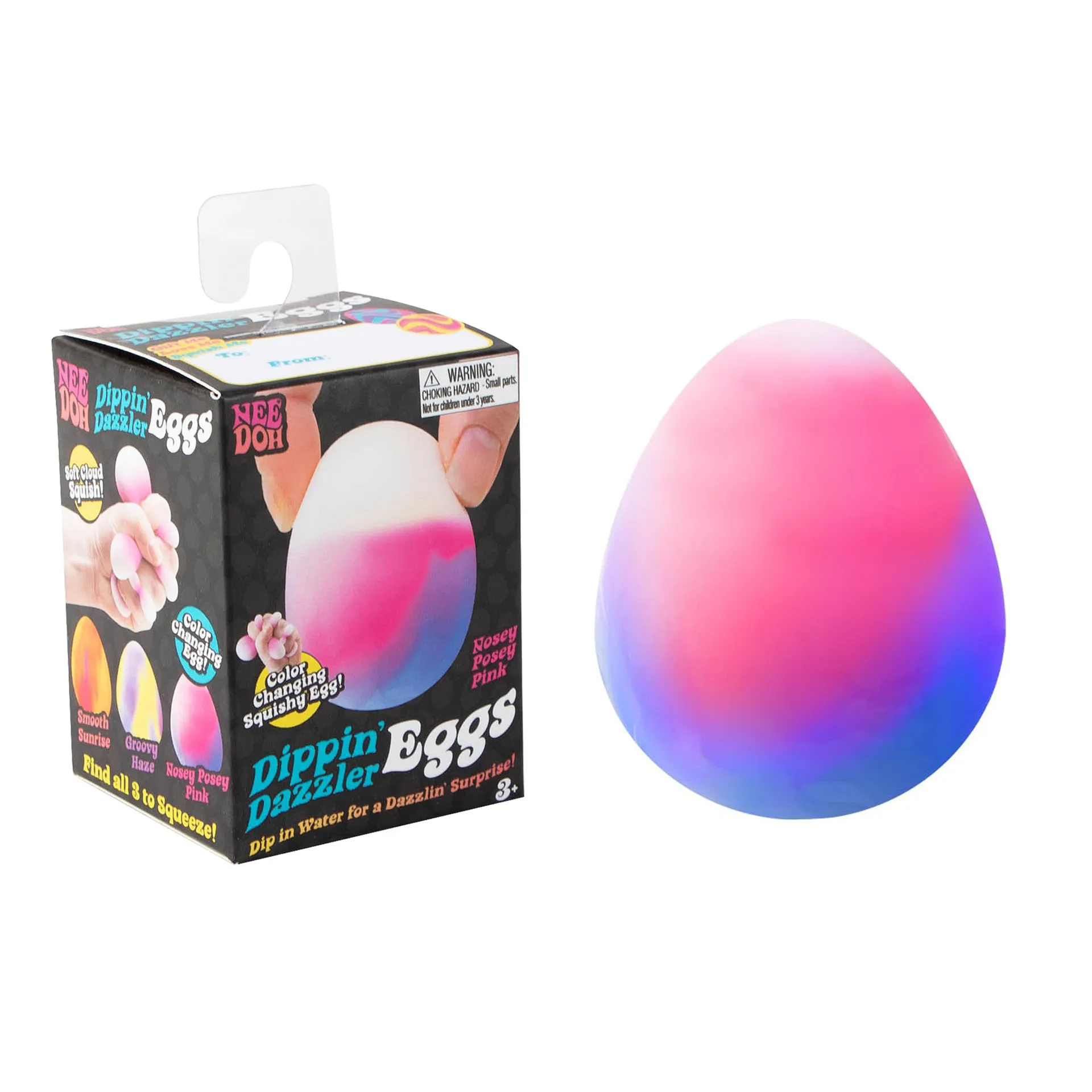 IN stock Needoh Dippin Dazzler Eggs Squishy Toys Sensory Toys Color Changing Squishy Eggs Stress Relief Slow Rebound Needoh Fidget Toys for Kids