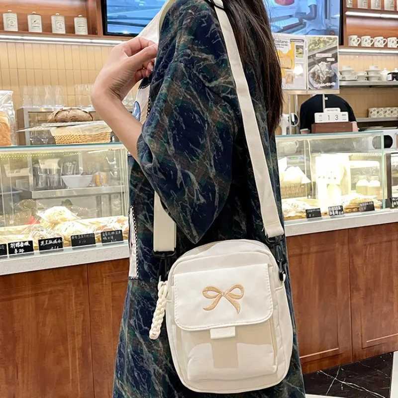 Bow Fashion Shoulder Bag Adjustable Strap Trendy Mini Crossbody Bag Solid Color Daily Messenger Bag Purses and Handbags 2025 New C260406