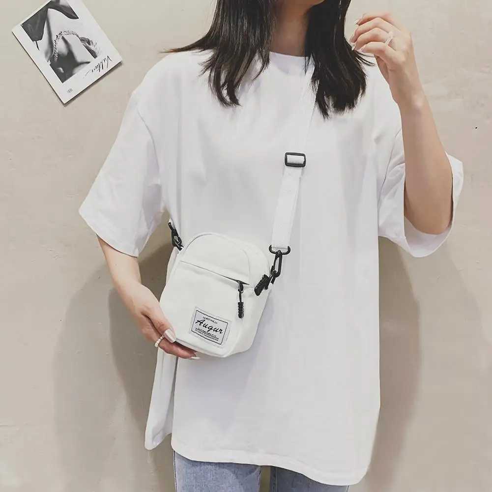 Fashion Women Canvas Patchwork Crossbody Shoulder Bags Elegant Travel Messenger Bag Casual Ladies Mini Handbag Purse Phone Pouch C260406