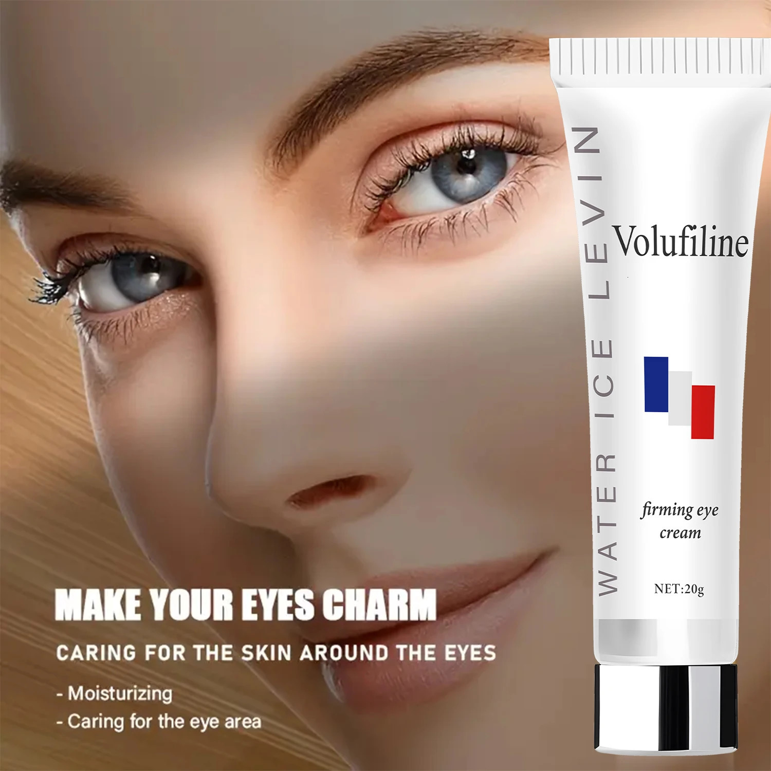 Volufiline Firming Eye Cream with Hyaluronic Acid Retinol Collagen Moisturizes and Firms for Elastic Smooth Eye Skin 260403