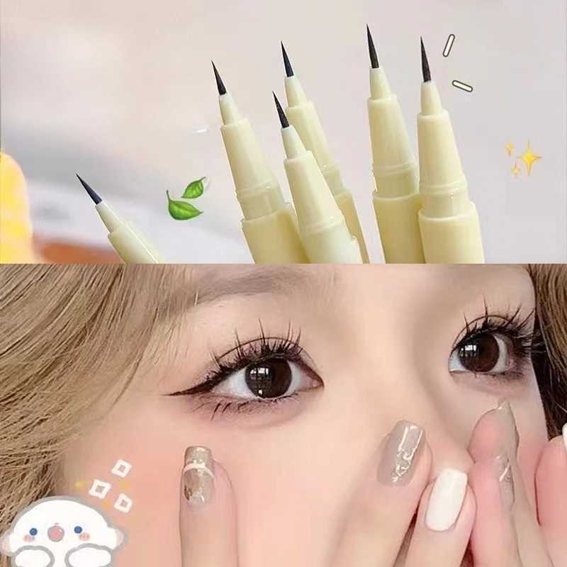 Yellow Tube 001 Ultra-Thin Liquid Eyeliner Pencil Lasting Waterproof Smudge-Resistant Smooth Lying Silkworm Eyebrow Pen Makeup H260406