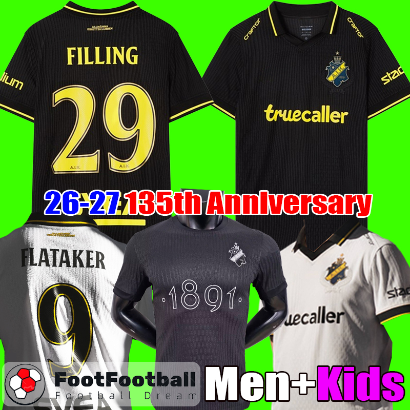 135th Anniversary AIK Jersey 2026 Soccer Jerseys football shirt 2026 2027 25 26 27 Football kit Camisetas de Futbol men Kids Kit maillot de football set tops