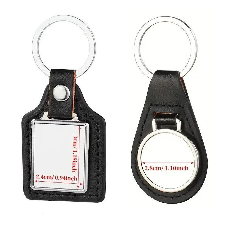 Personalised faux leather keychain DIY po key chain suitable as a keychain gift for both men and women 260403BJ - view 7