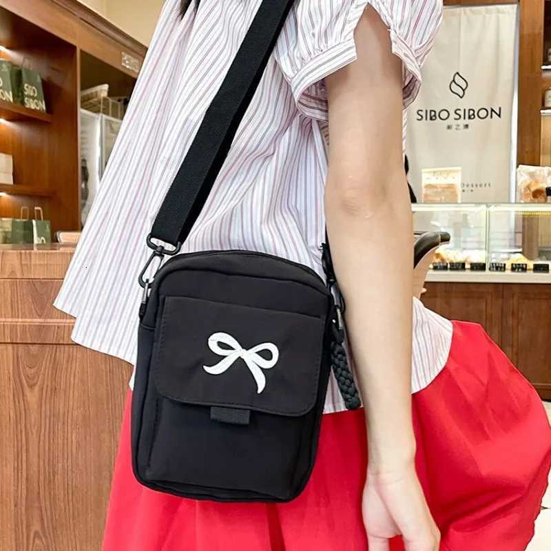 Bow Fashion Shoulder Bag Adjustable Strap Trendy Mini Crossbody Bag Solid Color Daily Messenger Bag Purses and Handbags 2025 New C260406