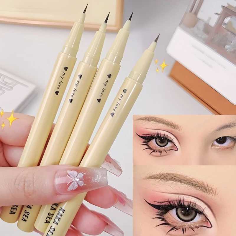 Yellow Tube 001 Ultra-Thin Liquid Eyeliner Pencil Lasting Waterproof Smudge-Resistant Smooth Lying Silkworm Eyebrow Pen Makeup H260406