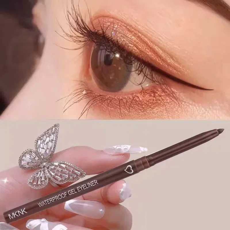 1pc Waterproof Eyeliner Gel Pencil Matte Silkworm Eyeliner Pen Brown Lasting Not Blooming Quick Drying Eye Liner Gel Pen Makeup H260406