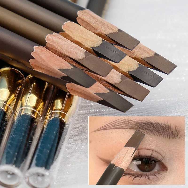Waterproof Eyebrow Pen with Brush 7 Colors Natural Lasting Non-caking Eyebrow Pencil Outlining Wild Brow Korean Makeup Cosmetics H260406