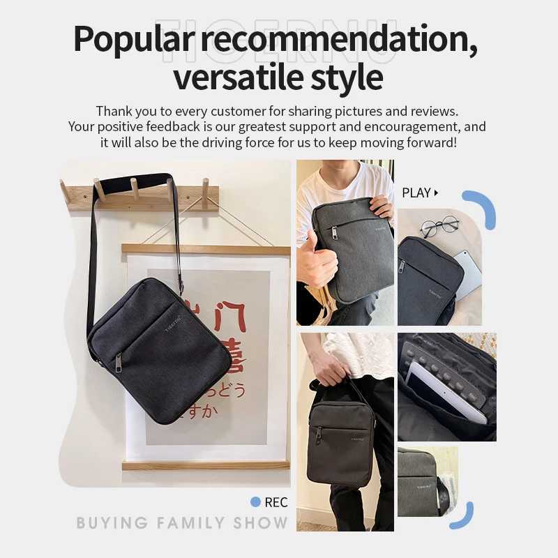 Tigernu HOT SELLING Bags For Men Messenger Bag Casual Shoulder Pack Male Crossbody Bolsa Mini Bag Sling Bags Ipad Travel Package C260406