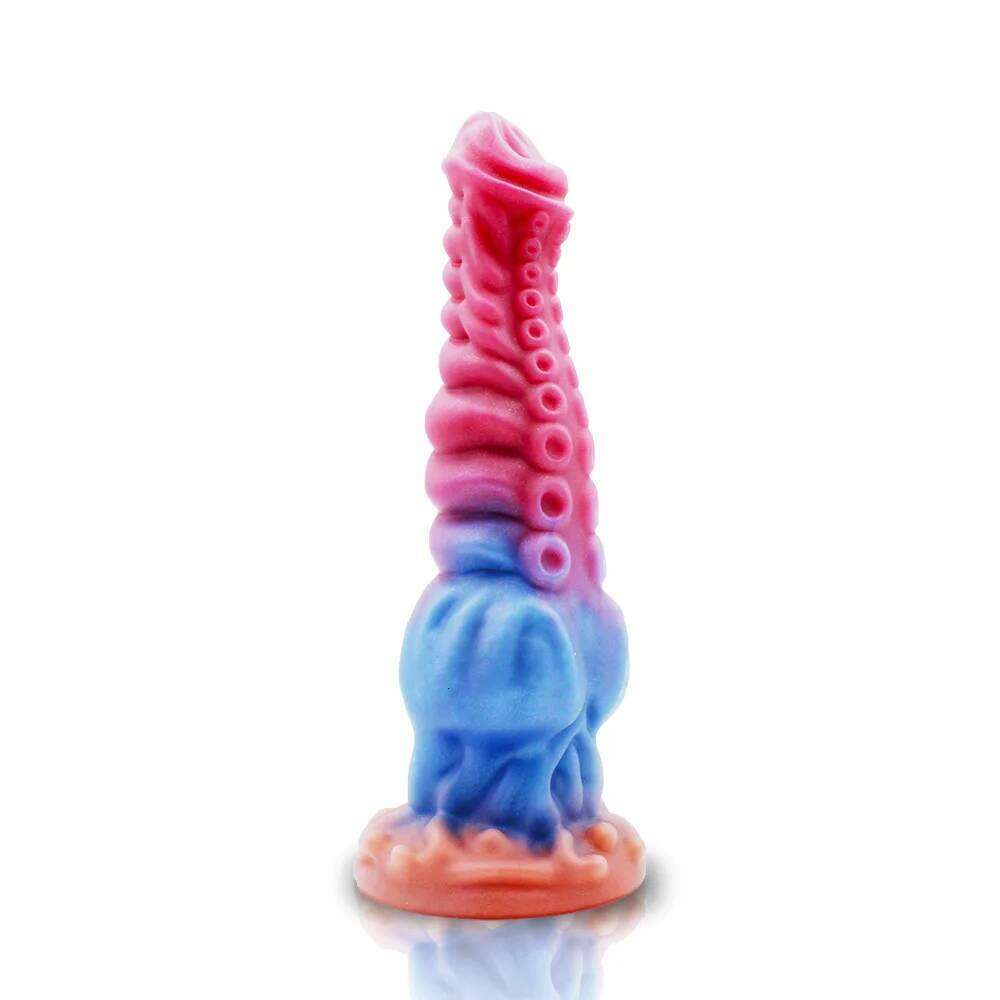 S/M/L Tentacle Anal Thick Silicone Monster Huge Penis Fake Dick Alien Dildo With Suction Cup Sex Toys For Women Men 26L0406