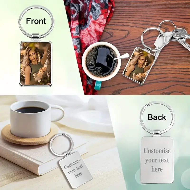 Personalised Po Keychain - Custom Printed Keychain the Perfect Gift for Festive Ocns 260403BJ - view 3