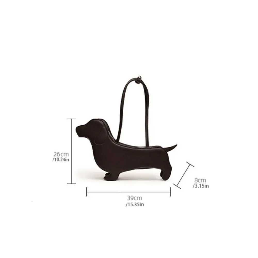 Creative Sausage Dog Dachshund Dog Bag Three-dimensional Creative Animals Shoulder Bag Pu Leather Cute Cartoon Handbag Outdoor C260406