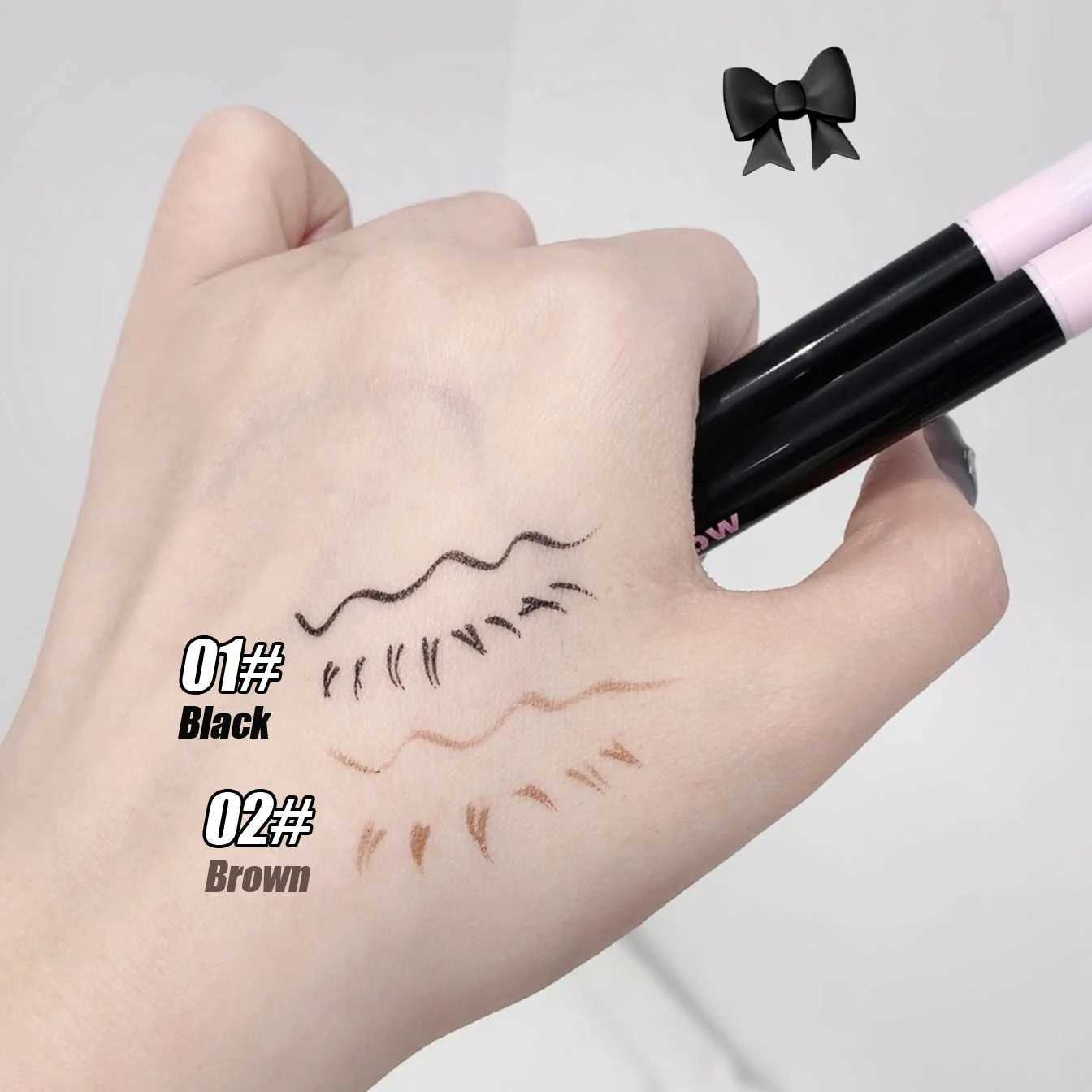 005mm Eyeliner Liquid Pen Matte Smooth Quick Dry Waterproof Ultra-thin Eyeliner Lower Eyelash Pen Non Smudging Korean Makeup H260406