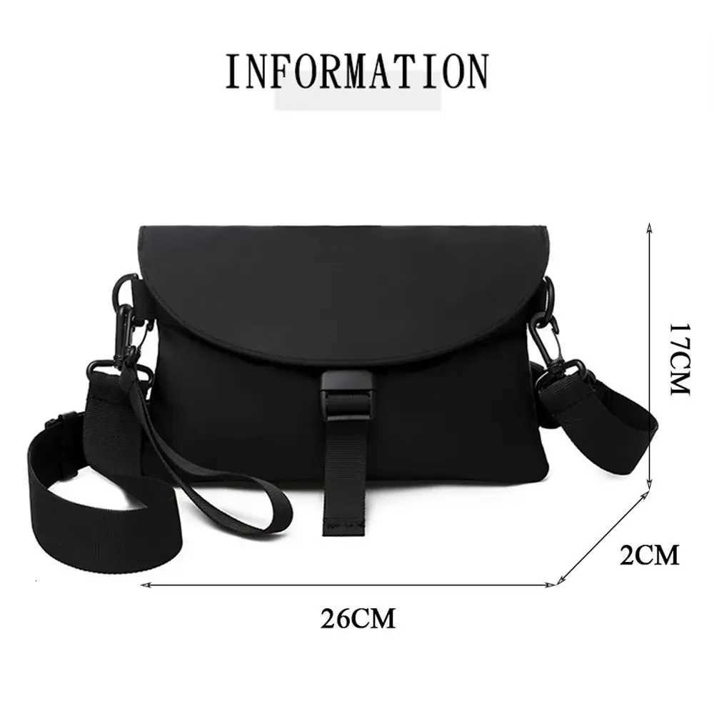 Men Nylon Chest Pack Cellphone Pouch Outdoor Sports Cross-body Bag Casual Running Cycling Sling Bag C260406
