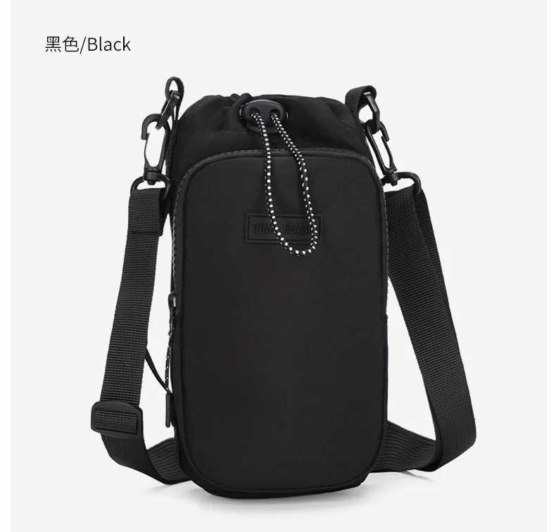 Portable Water Bottle Bag with Adjustable Shoulder Strap Water Bottle Sleeve for Walking Hiking Camping Gym C260406