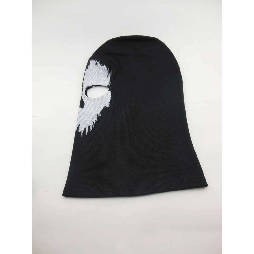 Helmet Unisex Cotton Ghost Mask Skull Ski Headwear Scarf Hood Suitable for Outdoor Motorcycle Warmth 26Y0406