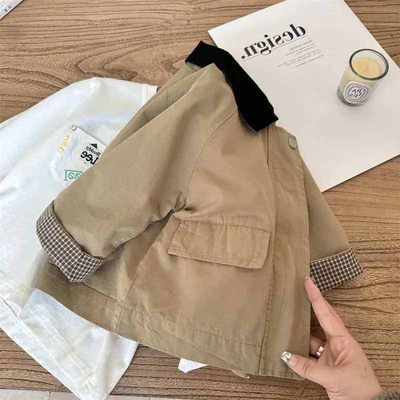 Kids Windbreaker New 2025 Spring Autumn Fashion Korean Casual Baggy Simple StyleT260406 - view 6