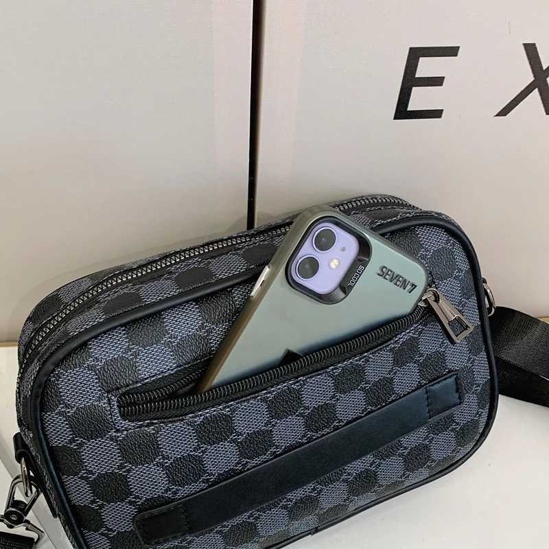 Top-quality PU Leather Men Waist Packs Business Crossbody Bags for Male Fashion Travel Storage Phone Shoulder Bags Clutch Bag C260406