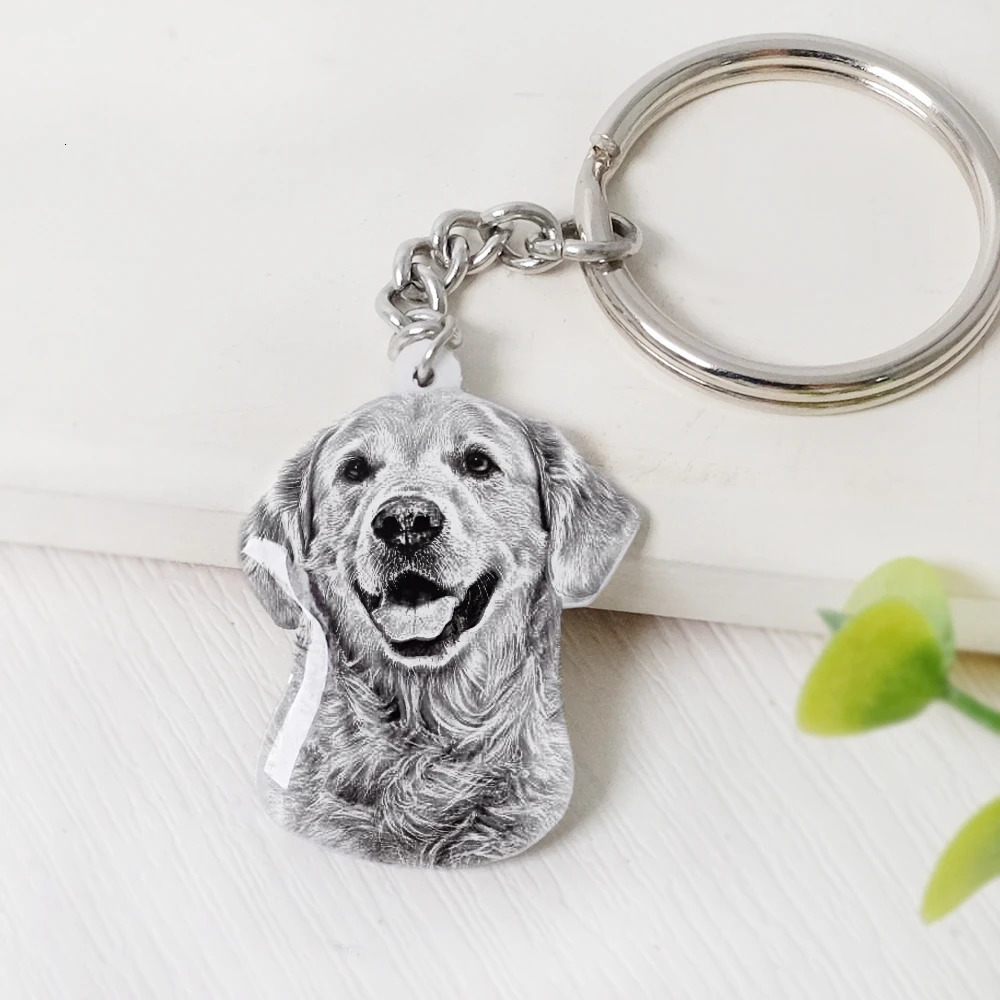 Custom Pet Po Keychain Personalized Dog Keychain Cat Keyring Animal Po Key Chain Accessories Custom Gift for Dog Lover 260403BJ - view 4