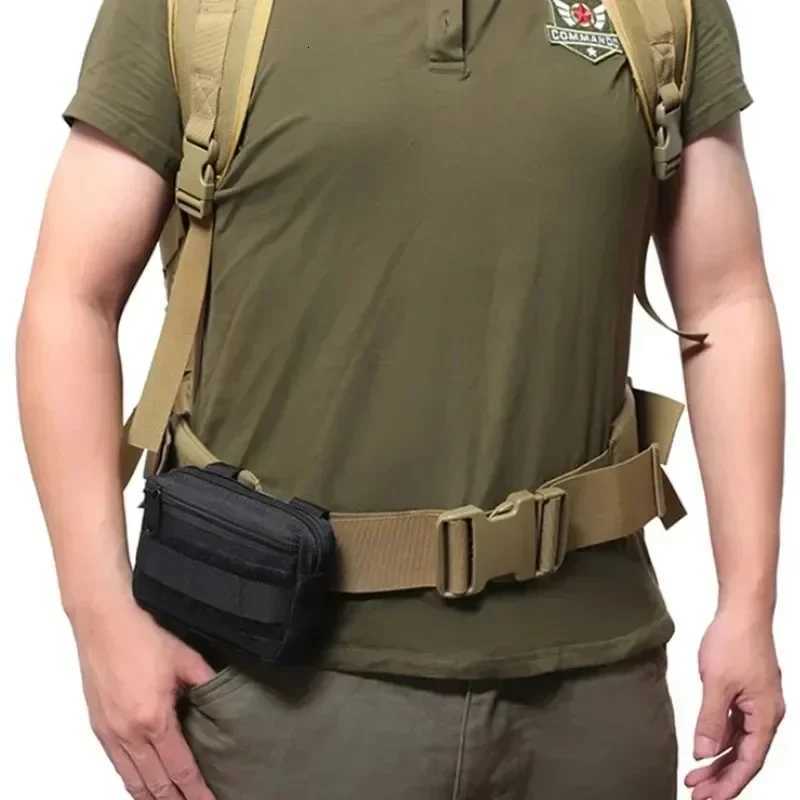 Molle Waist Bag Men Outdoor Camping Wallet Climbing Purse Fanny Pack Edc Phone Bag Nylon Hunting Belt Pouch C260406