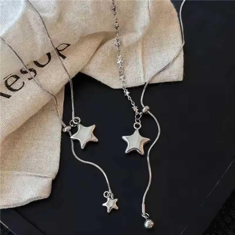 Star Five-pointed Star Sweater Chain - Elegant and Stylish Winter-Spring New Design Long Necklace for Women - Accessory H260406