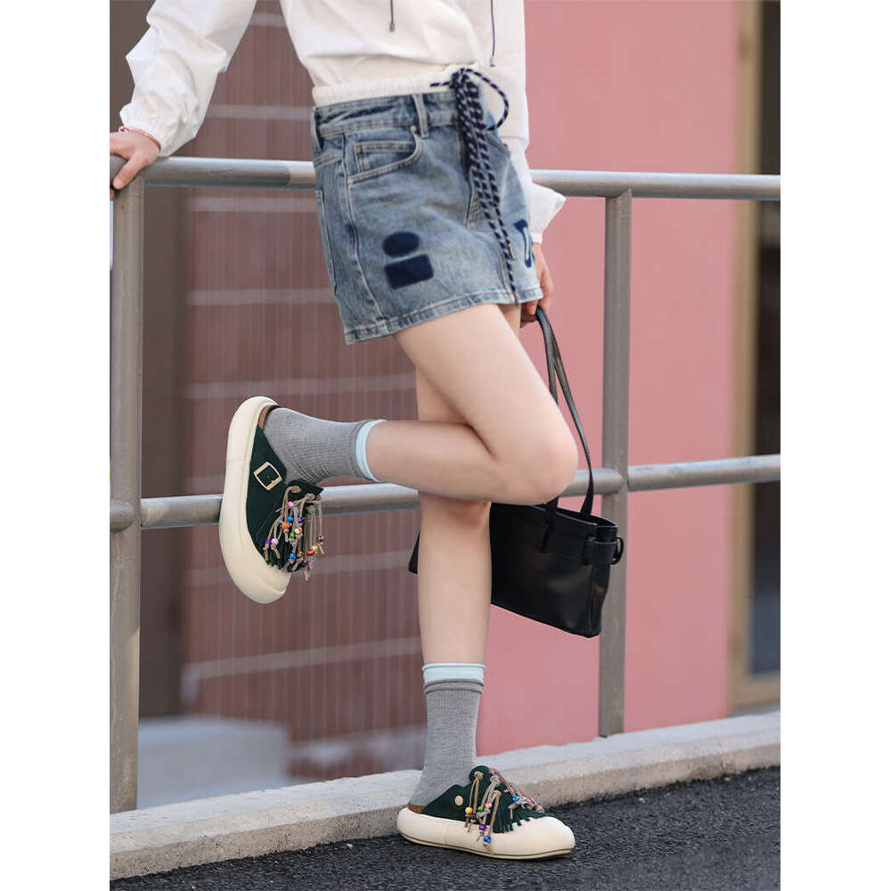 Retro Cork designer shoes Sandals, Flat Shoes, Non slip Shoes, Comfortable Sports Shoes, Four Seasons Travel Vacation Beach Shoes, Green Blue