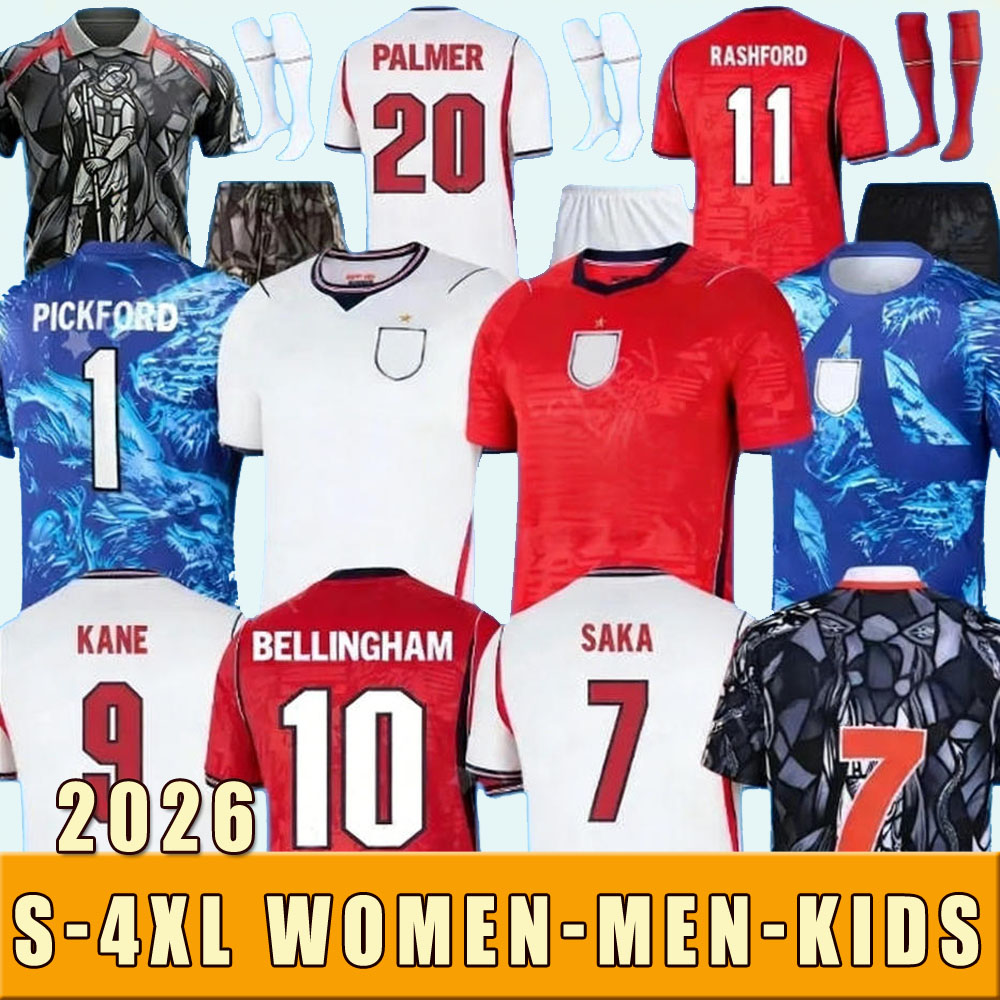 2026 2027 16-4XL 2026 World Cup Soccer Jerseys eNglAnD KANE SAKA BELLINGHAM football shirt Kits PALMER RICE FODEN RASHFORD 26 27 National Team Kids Kits maillot de foot