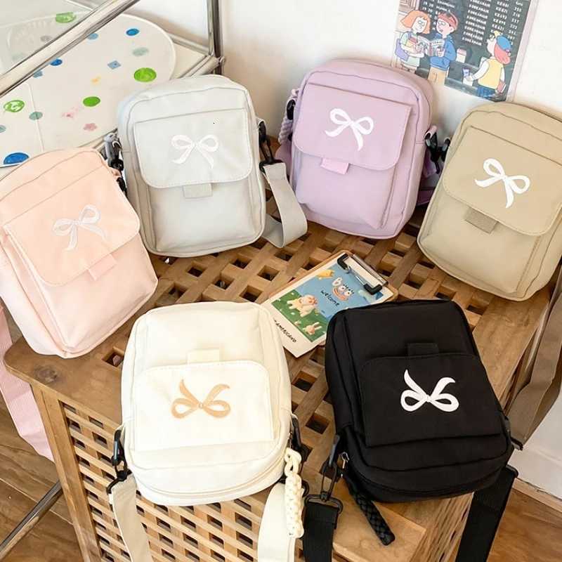 Bow Fashion Shoulder Bag Adjustable Strap Trendy Mini Crossbody Bag Solid Color Daily Messenger Bag Purses and Handbags 2025 New C260406