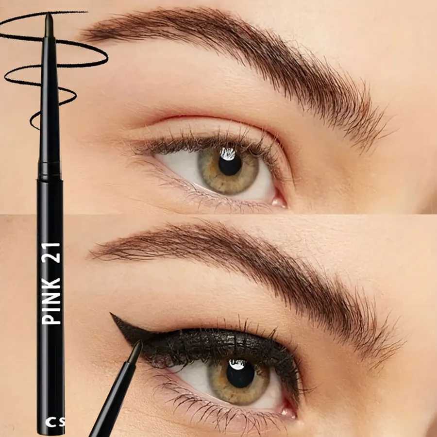 5-Pack Waterproof Sweat-Proof Black Eyeliner Pencil -Long-Lasting Smudge-ProofFor Bold Eye Makeup EasyGlide Formula for Perf H260406