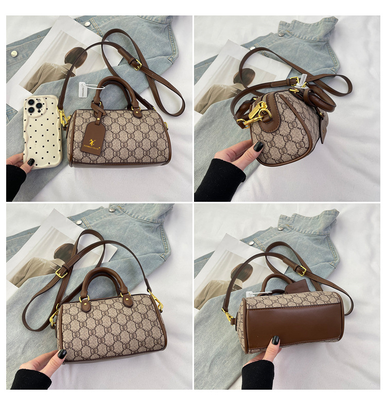 Designer bag, crossbody bag, high-quality underarm tote, vintage print shoulder bag, luxury women's bag, chain wallet, classic square bag, premiu