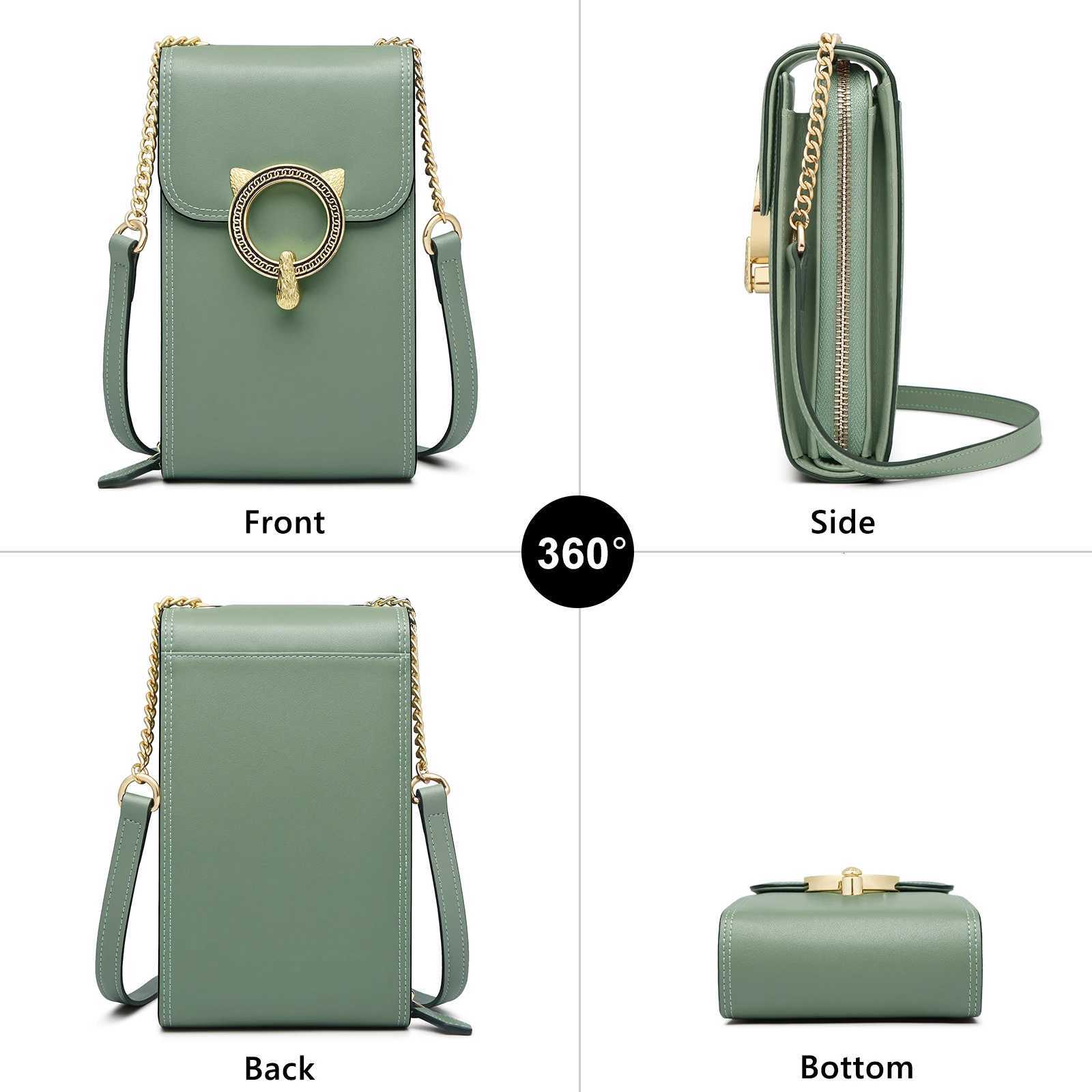 FOXER Split Leather Cellphone Bag Womens Shoulder Bag 2025 FAshion Light luxury Female Crossbody Bag Mini Bag for girl C260406
