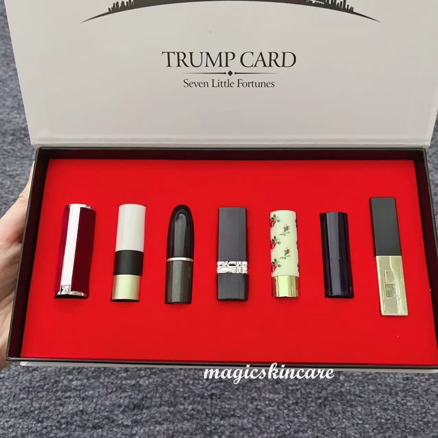 Designer Makeup 7pcs Lipstick Gift Set Long Lasting High quality 7 Colors Brand Lipstick for Daily Use Free Ship