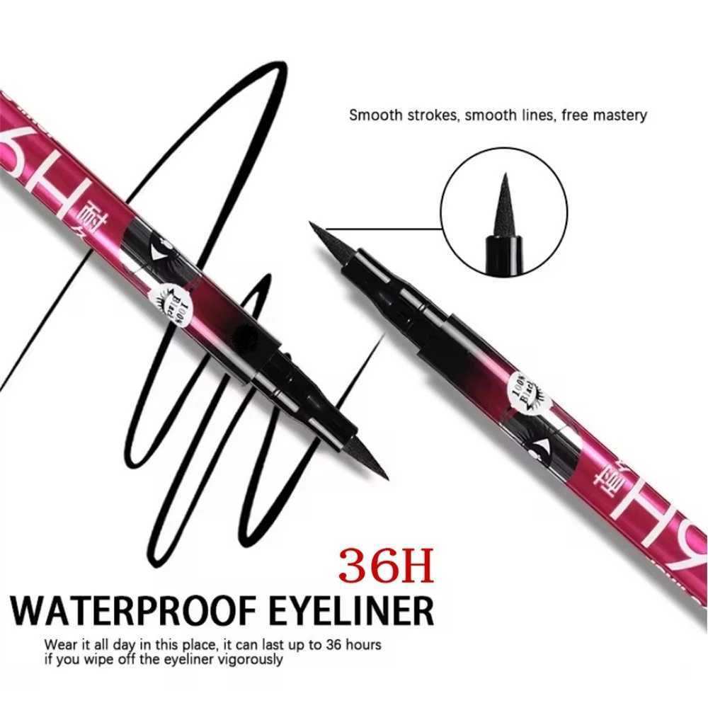 Black Liquid Eyeliner Waterproof Eyeliner Pencil 36H Long-Lasting Liquid Eye Liner Pen Quick-Dry No Blooming Cosmetics Tool H260406