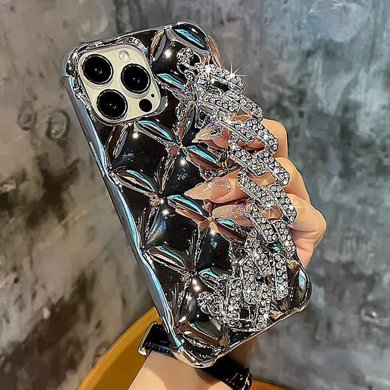 New Designers' Luxury Collection Compatible With Apple Applicable To Iphone 16 Pro Max Phone Case Luxury 17 Sparkling Diamond Bracelet Chanel Sty