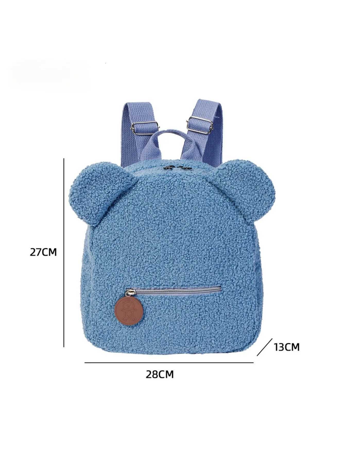 Plush Bear Backpack Women Sweet Travel Bag Cute Cartoon Backpack Childrens Gift Bag Fashionable Leisure Small Bear Ear Backpack C260406