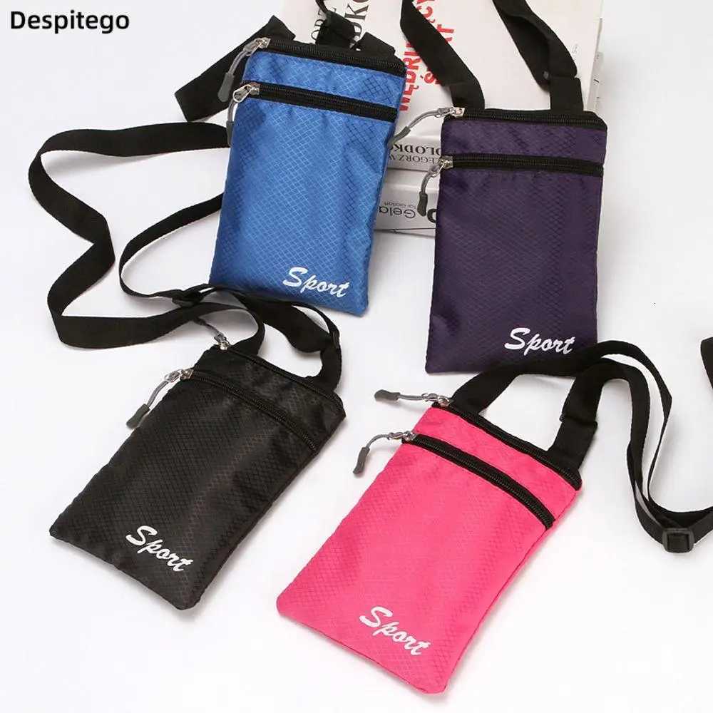 Shopping Soild Color Simple Fashion Over The Shoulder Square Messenger Bag Mobile Phone Bag Letter Storage Bag C260406