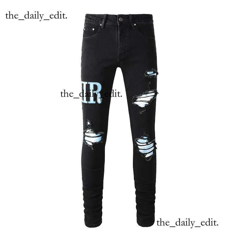 amirashirt Jeans Designer Women Washed Denim amirijeanss Slim Fit Retro Street Casual Denim Pants Vacation Street Style 6c0