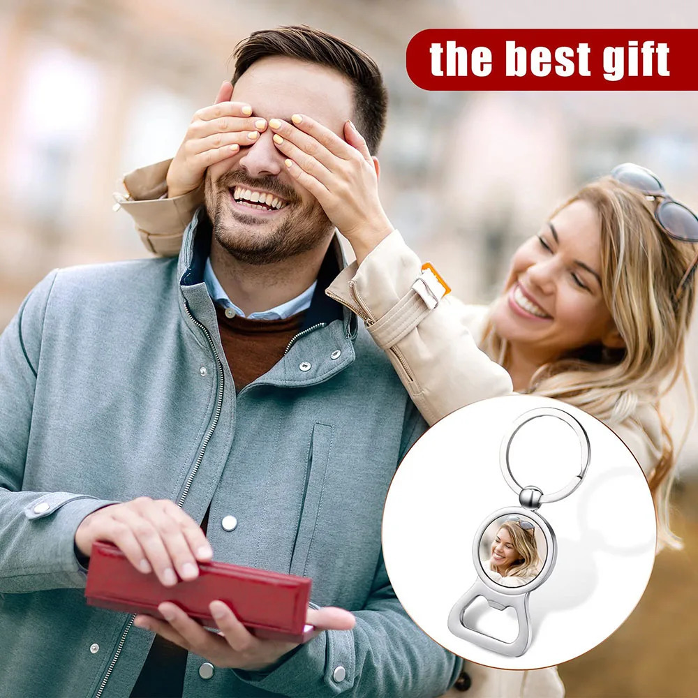 10pcs Sublimation Blank Keychains Sublimation Metal Blank Bottle Opener Keychains Aluminum Heat Transfer Key Rings 260403wwBJ - view 7