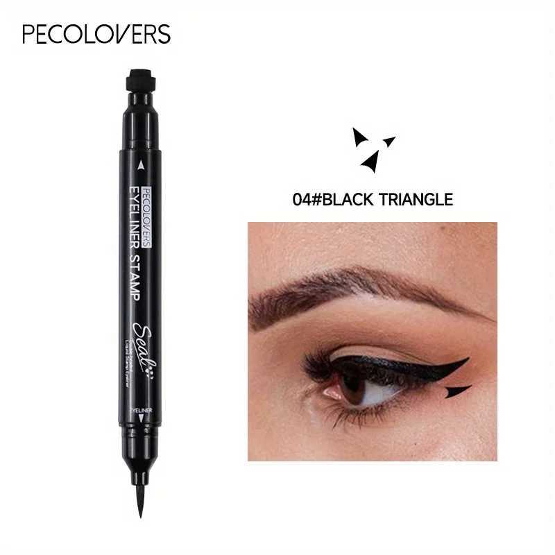 7 Styles Eyeliner Stamp Pen Red Black Liquid Eyeliner Pen Double-ended Lazy Eye Liner Pencil Fast Drying Waterproof Eye Makeup H260406