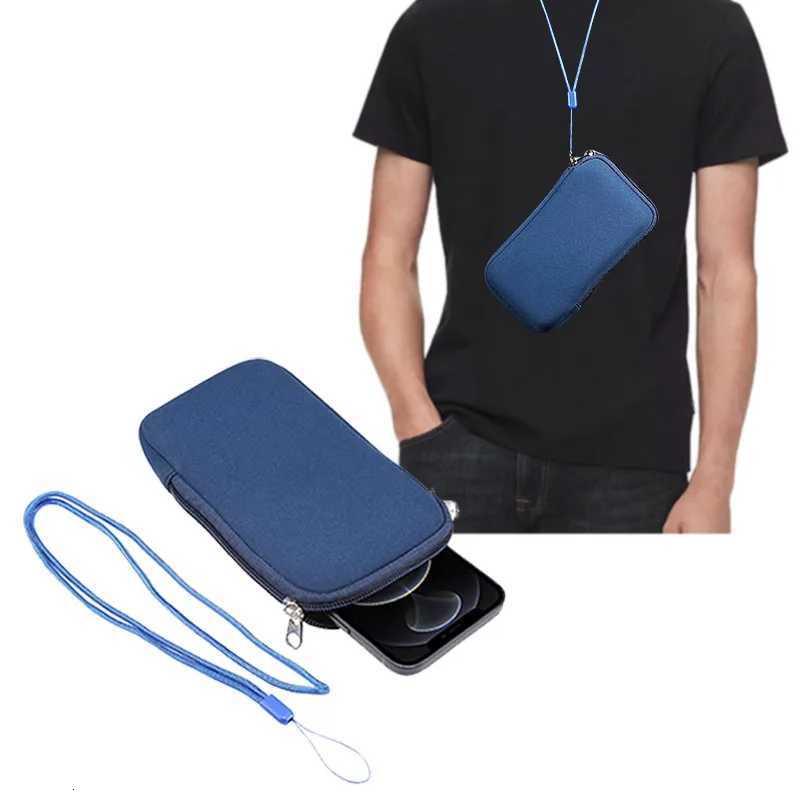 Universal Neoprene Zipper 47-72inch Mobile Phone Bag For iPhone Samsung Xiaomi Huawei Shockproof Cellphone Storage Bag C260406