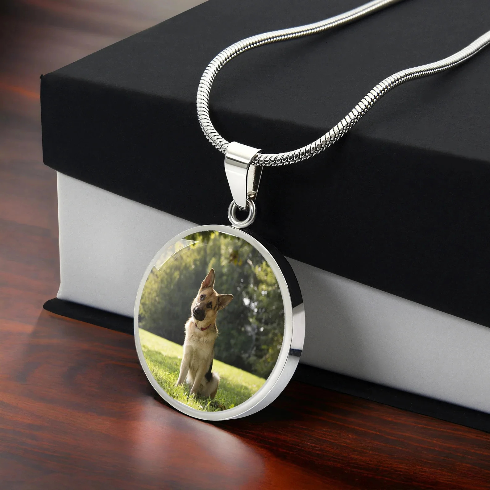 Amaxer Personalized Custom Color Po Necklace for Pet Family Memorial lover Gift Pet Memorial Remembrance Bereavement Gifts 260403BJ