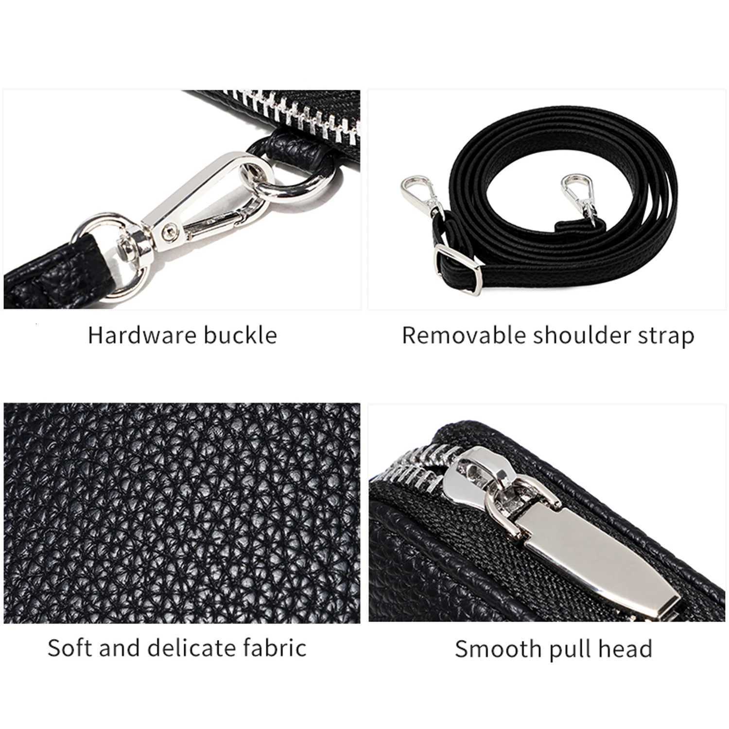 2026 New Womens Crossbody Bag Multi-Function Phone Wallet PU Leather Small Shoulder Bag Card Holder Zipper Purse Daily Casual C260406