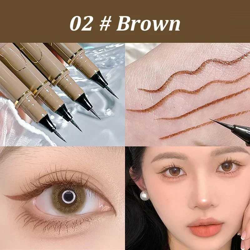 Ultra Thin Black Brown Lower Eyelash Eyeliner Pen Waterproof Lasting Smooth Lying Silkworm Eyes Liner Pencils Eye Makeup Tools H260406
