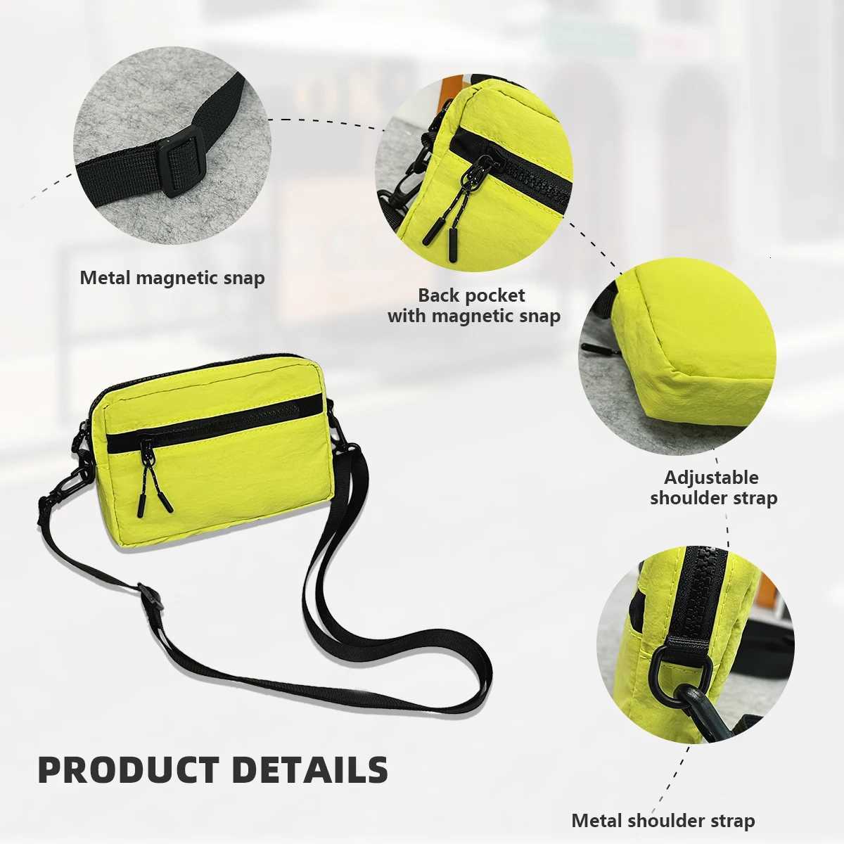 2026 New Niche Crossbody Bag Mini Phone Bag Everyday Travel Cycling Bag Versatile Outdoor Leisure Tissue Bag Coin Purse for Lipstick Earphones and Pow