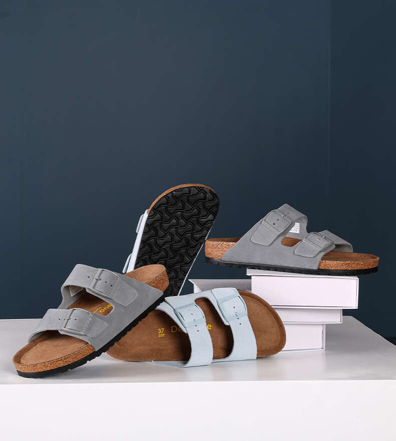 Cork shoes, breathable designer shoes flat shoes, dad shoes, retro casual shoes, Forrest Gump shoes, sports shoes blue gray 2618