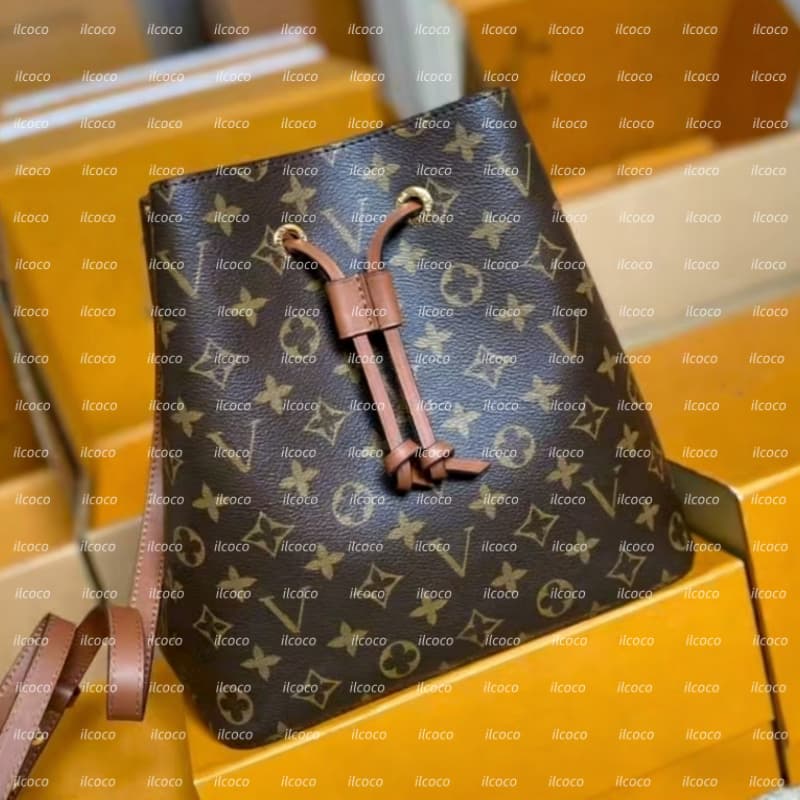 14A Flagship level NEONOE Bucket bag Womens crossbody shoulder bag designer handbag mirror quality Luxury bag 2PCs underarm Bag must have tote leather chain bag